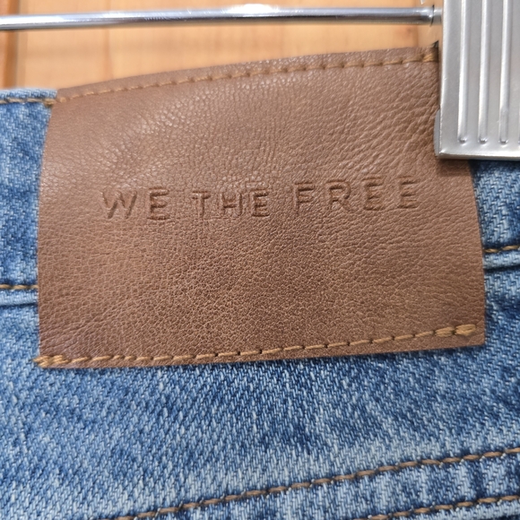 We The Free High Rise Blue Jeans - Picture 3 of 5